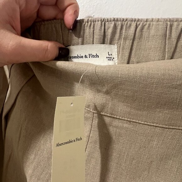 ๐ท *NWT*โจ Abercrombie & Fitch Linen-Blend Ultra Wide-Leg Pant โจ - Picture 3 of 8